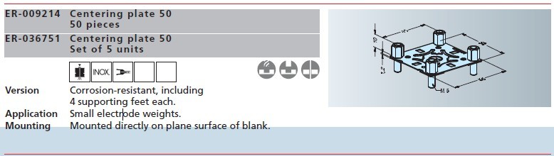 ER-009214 er-036751 erowa定位片50(一套50組)