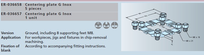 ER-036658 ER?036657 EROWA定位片G INOX(一套5組)