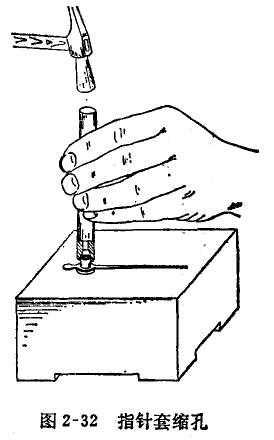 千分表指針配合松動的修理 千分表