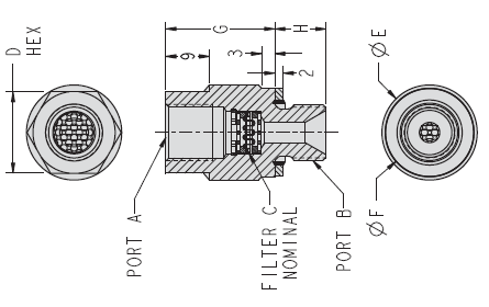 美國VEKTEK液壓元件直通式過濾器 過濾器