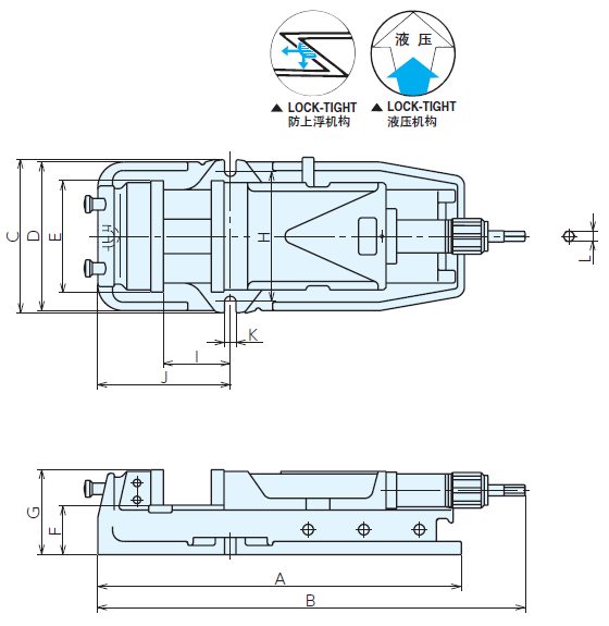 LOCK-TIGHT 液壓平口鉗 LOCK-TIGHT 液壓平口鉗