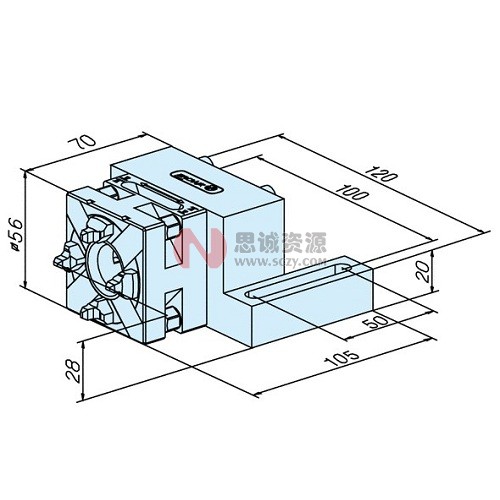 ER-022584快速卡盤50 rsm/unoset 連過渡板r= ER-022584快速卡盤50 rsm/unoset 連過渡板r=
