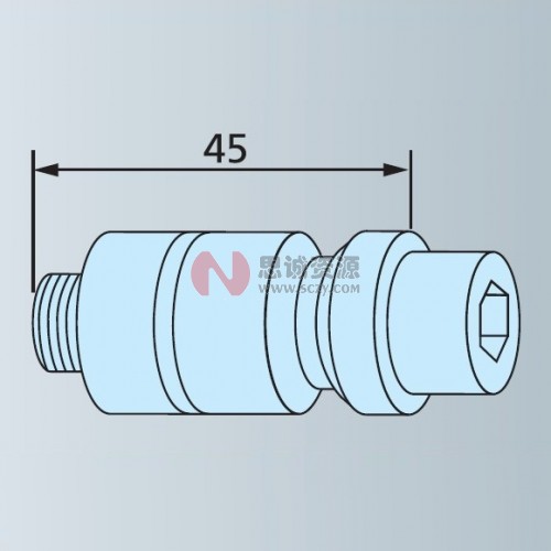 ER-010755 EROWA夾緊拉釘F/M EDM 帶沖洗功能