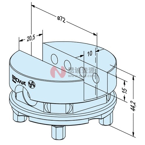 ER-035211,EROWA直槽夾頭Ф72mm