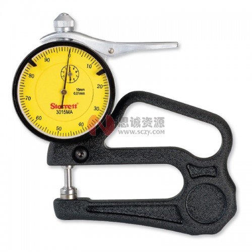 施泰力/Starrett 3015MA系列便攜式表盤厚度表 0-1